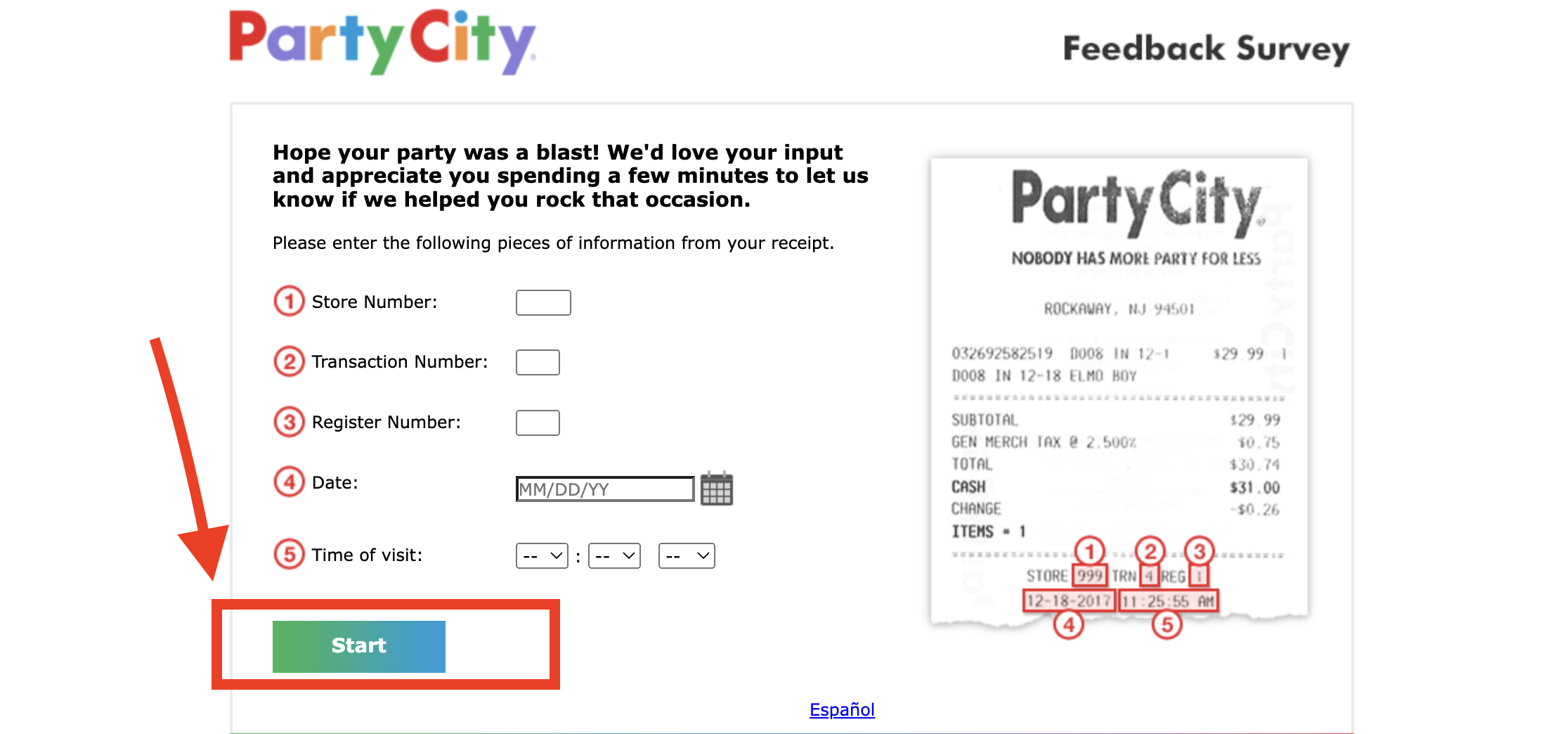 Partycityfeedback – Win $100 – Party City Feedback Survey